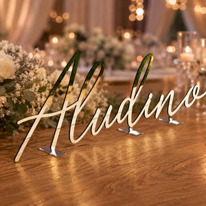 Personalized Acrylic Name Sign: Sweet 16, Wedding, Birthday Backdrop, Photo Prop