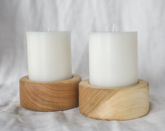 Handmade Wooden Candle Holder!
