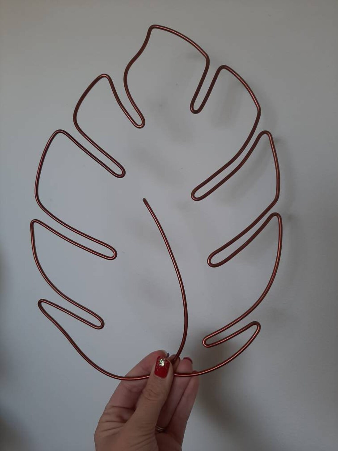 Wire leaf wall decor Etsy