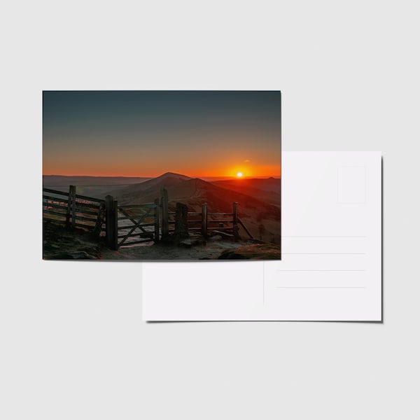 Postcard "Sunrise at Mam Tor"