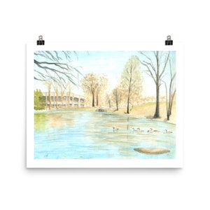 Passion Puddle Watercolor Poster