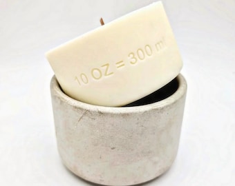 Customizable 10oz / 300ml Candle Refill Mold for F-10oz / 300ml Vessel - Personalize with Your Logo or Text (optional)