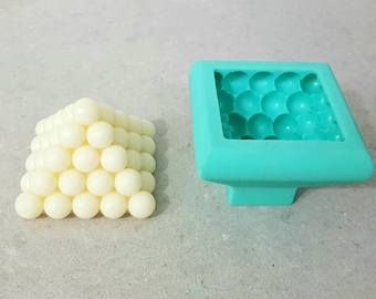 Bubble Pyramid Silicone Mold and / or Bubble Pyramid Candle