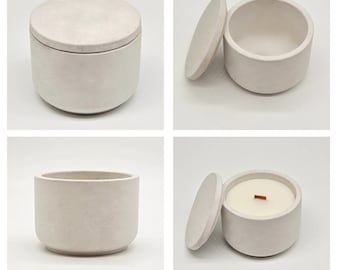 F - 7oz / 200ml Candle Vessel Silicone Mold with /without Lid - Add your personalization on the jar & lid with your logo or text (optional)