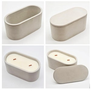 Silikonform für ovales 500ml Gefäß - Personalisieren Sie mit Ihrem Logo oder Text