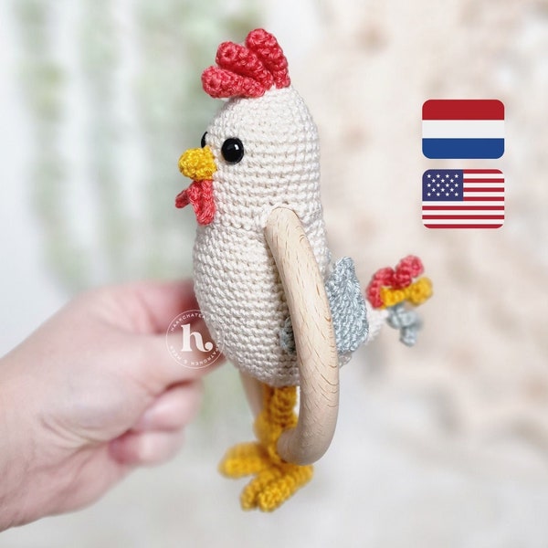 Rattle Chicken Crochet Pattern ENG/NL