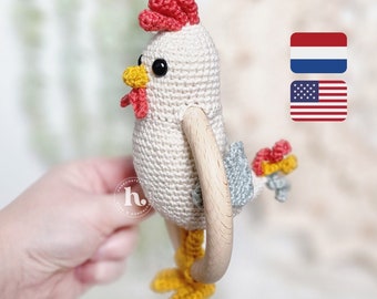 Rattle Chicken Crochet Pattern ENG/NL