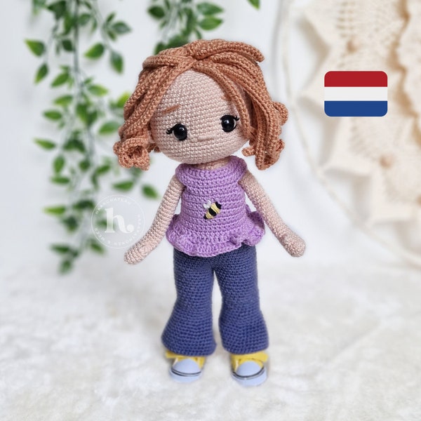 Crochet pattern Doll Emma NL