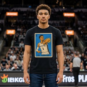El Codazo Spurs Unisex Tshirt | Lotería Style Spurs Graphic Tee image 2