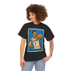 El Codazo Spurs Unisex Tshirt | Lotería Style Spurs Graphic Tee image 15