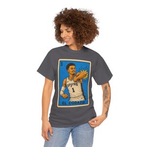 El Codazo Spurs Unisex Tshirt | Lotería Style Spurs Graphic Tee image 17