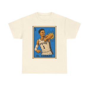 El Codazo Spurs Unisex Tshirt | Lotería Style Spurs Graphic Tee image 5
