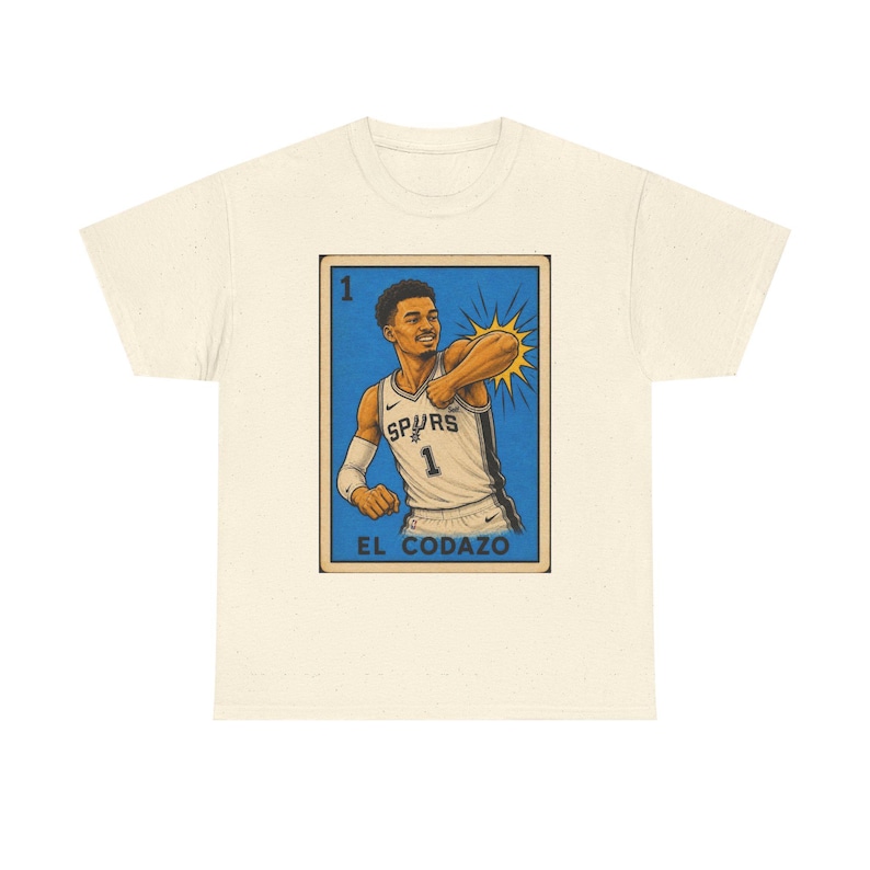 El Codazo Spurs Unisex Tshirt | Lotería Style Spurs Graphic Tee image 5