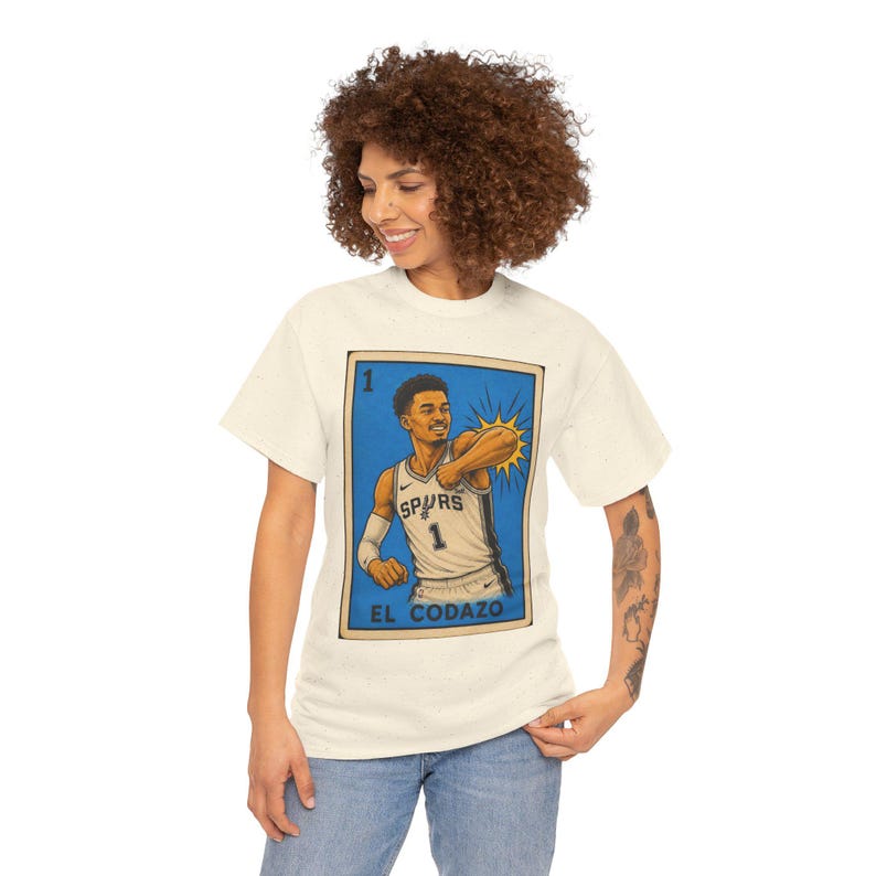 El Codazo Spurs Unisex Tshirt | Lotería Style Spurs Graphic Tee image 16