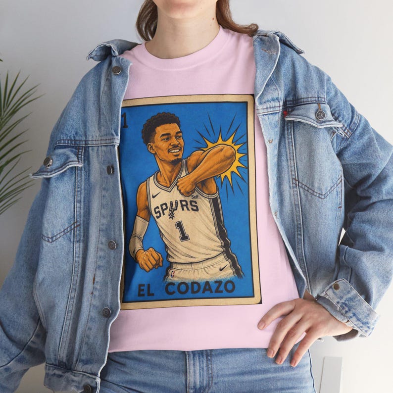 El Codazo Spurs Unisex Tshirt | Lotería Style Spurs Graphic Tee image 12