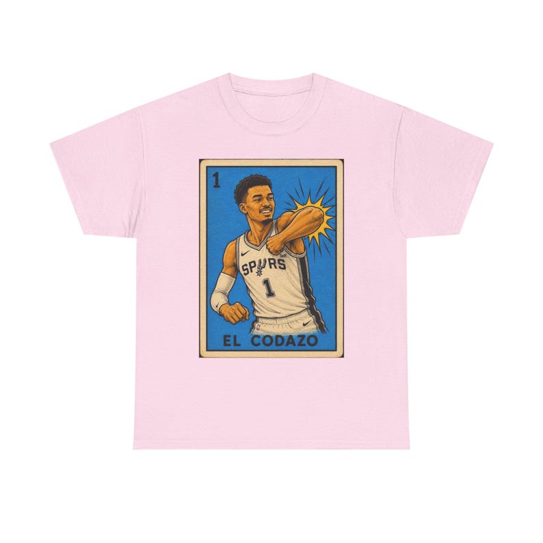 El Codazo Spurs Unisex Tshirt | Lotería Style Spurs Graphic Tee image 7