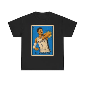 El Codazo Spurs Unisex Tshirt | Lotería Style Spurs Graphic Tee image 4