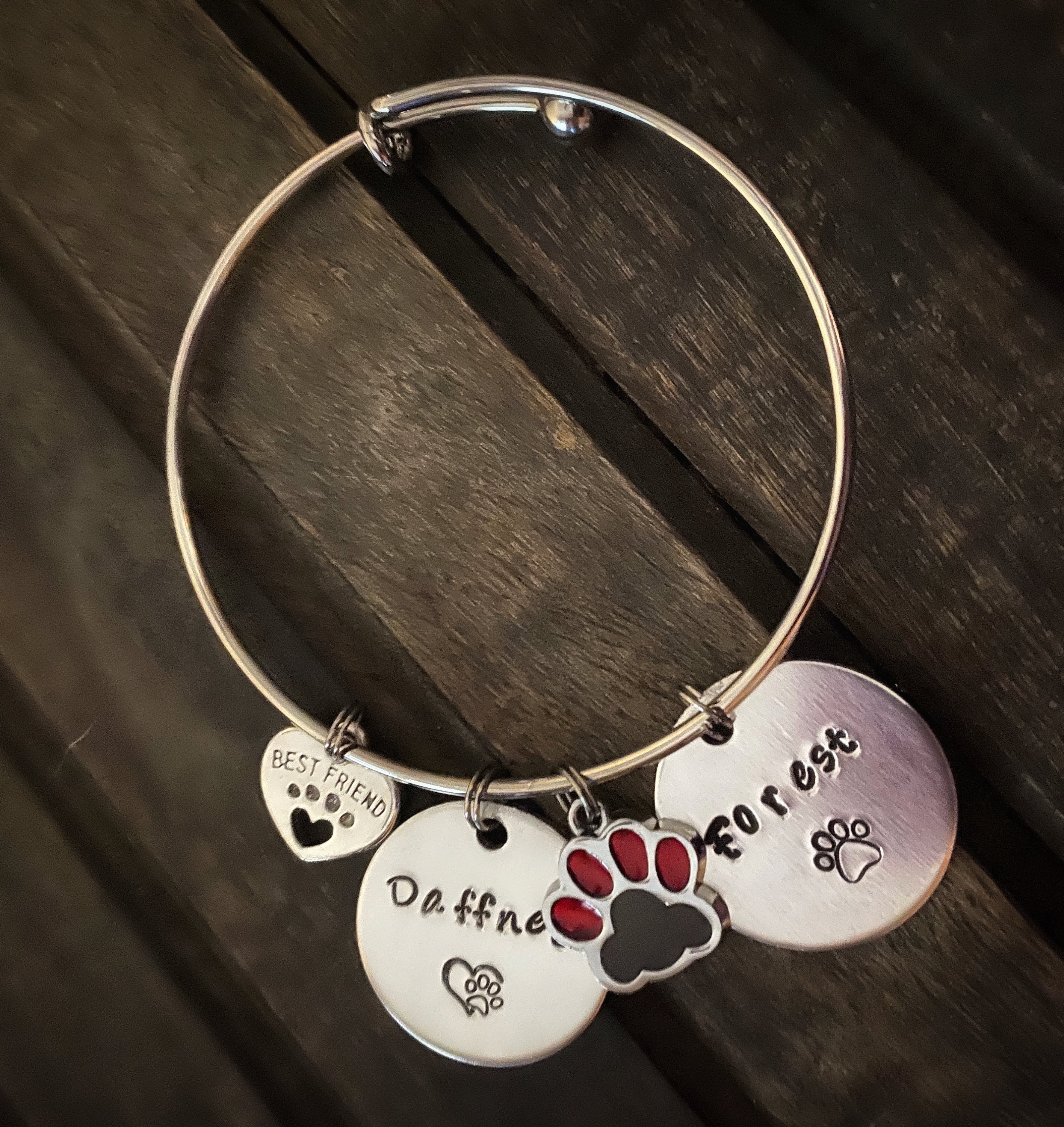 CUSTOM PET BRACELET Pet name Bracelet Dog Lover Jewelry Pet Etsy