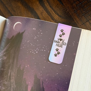 MAGNETIC BOOKMARK for PET Lovers, Dog bookmark, dog mom gift, book lover gift