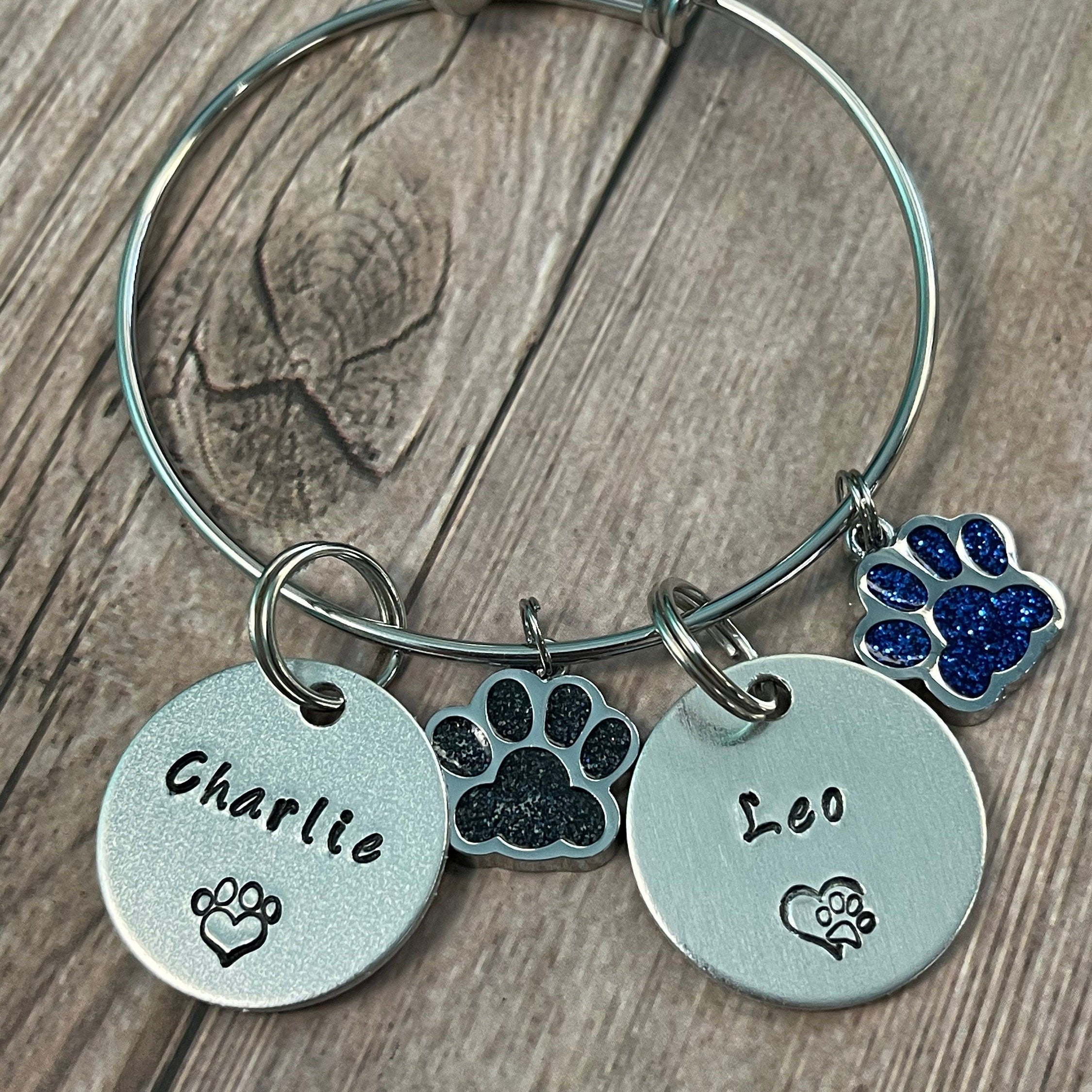 CUSTOM PET BRACELET Pet name Bracelet Dog Lover Jewelry Pet Etsy