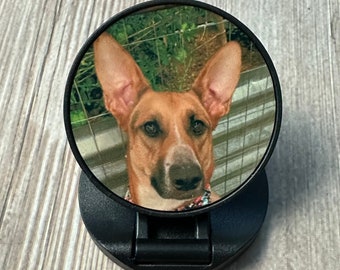 Custom Photo Phone Grip: Personalized Fur Baby Cell Phone Holder