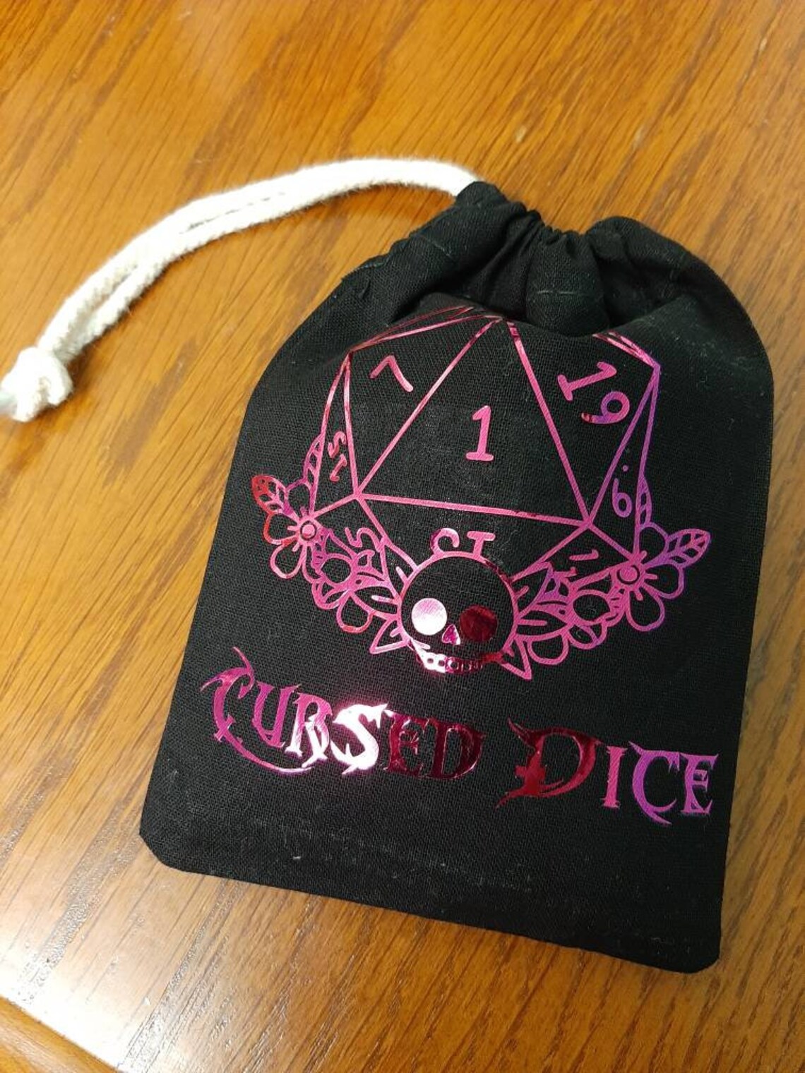 Cursed Dice Bag Dungeons and Dragons Dice Bag Dnd Gift Etsy