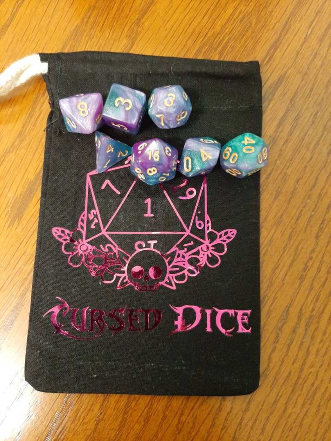 Cursed Dice Bag Dungeons and Dragons Dice Bag Dnd Gift Etsy