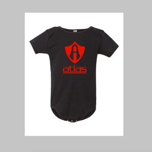 New atlas de guadalajara baby jump suit black Onesie