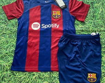 Club Barcelona  home 23-24 kids uniforms customizable