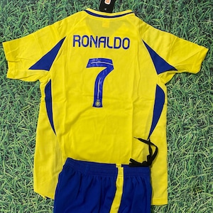 New Al Nassr  Ronaldo kids uniforms costum