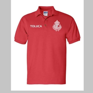 new club deportivo Toluca polo shirt red/white