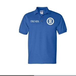 new club deportivo Cruz Azul polo shirt Royal/WHITE