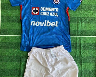 Club Cruz Azul home  kids uniforms customizable