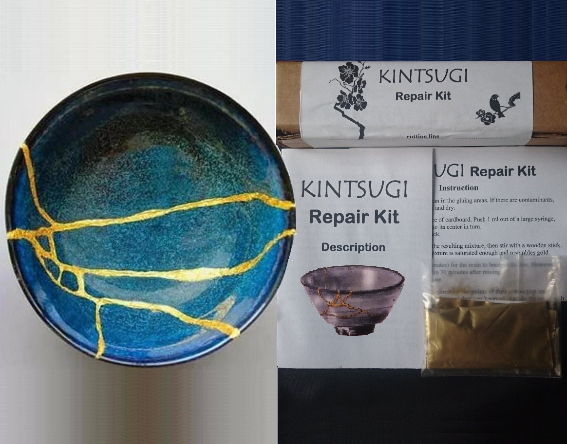 Personalization Kintsugi Repair Kit with 20 g Over Fine Gold Etsy