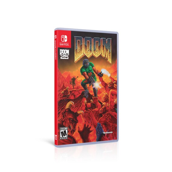 Doom Custom Nintendo Switch Boxart With Game Case No Game Etsy
