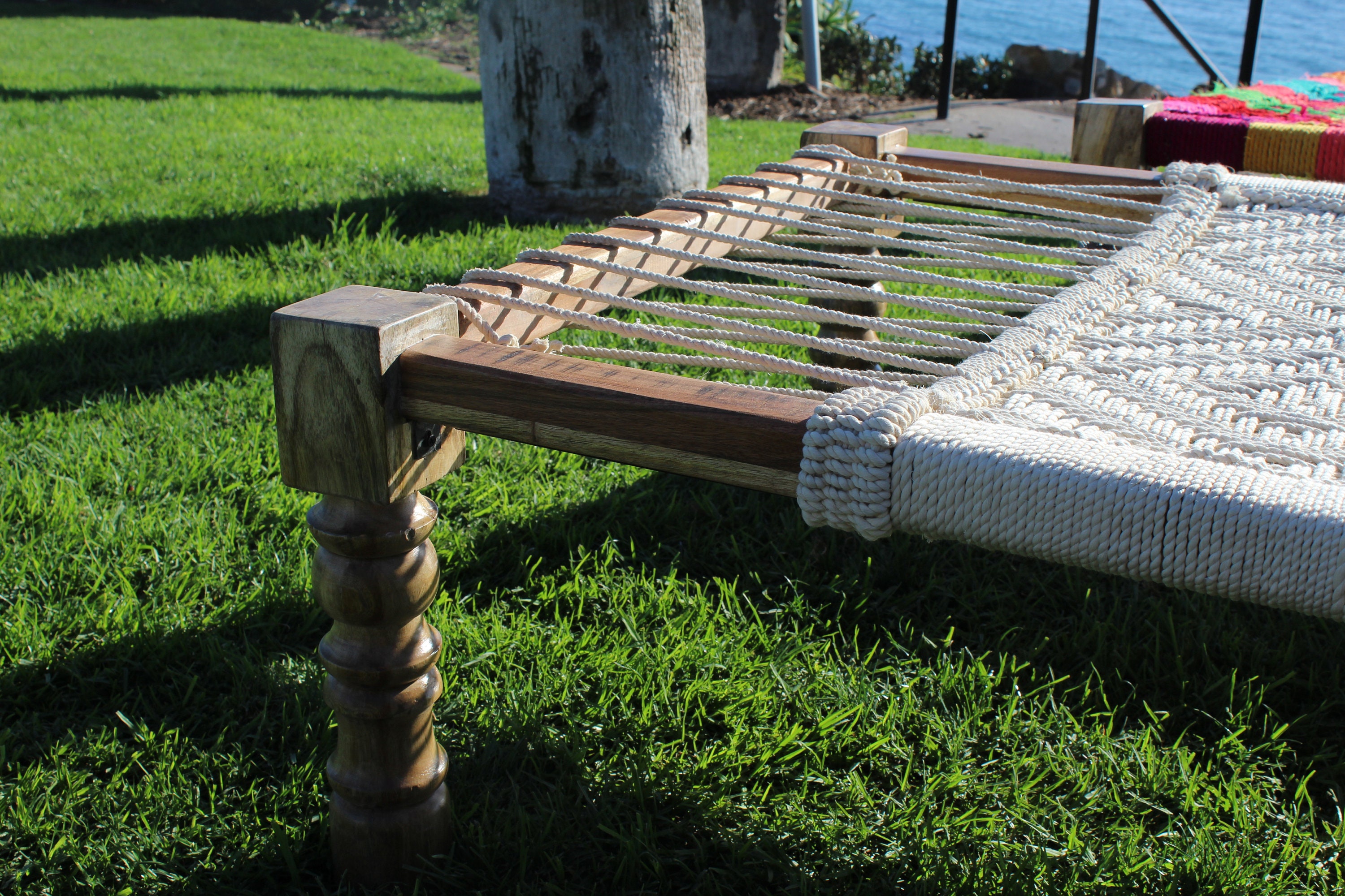 Handcrafted Rope Bed Charpai Pattern Handmade Wooden Etsy