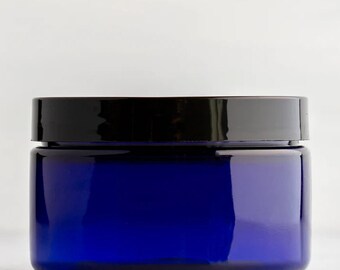 4 oz Blue Shallow Jar
