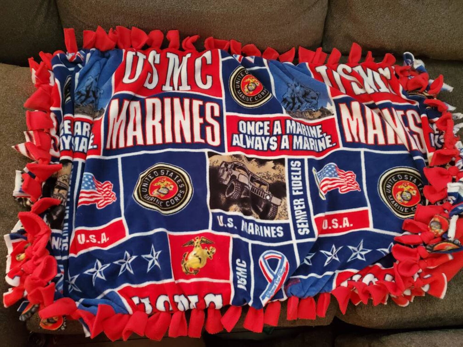 U.S. Marines Baby Blanket Marine Corps blanket Marines lap Etsy
