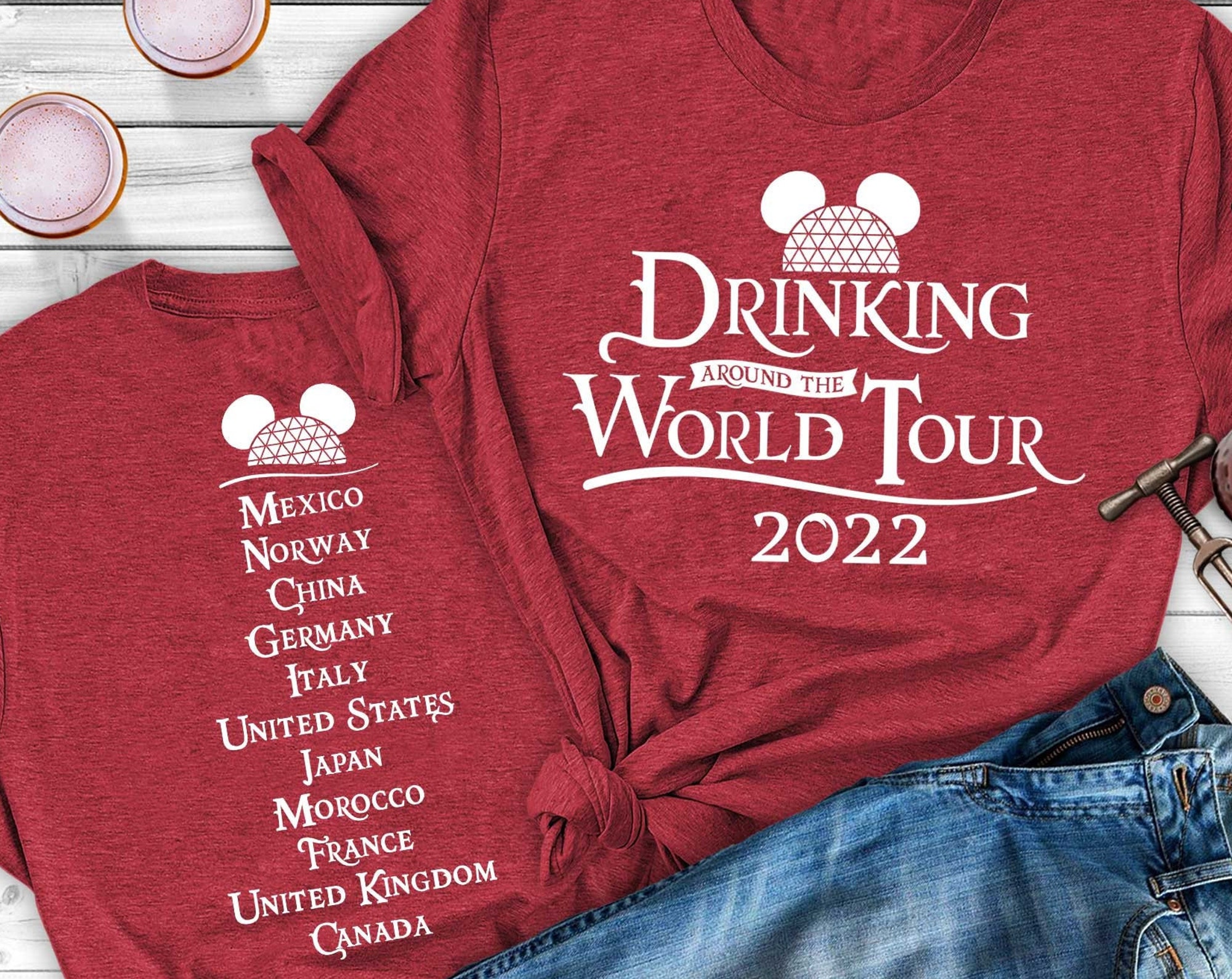 Discover Drinking Around the World shirts, Disney Shirts for Women, Disney Vacation shirt
