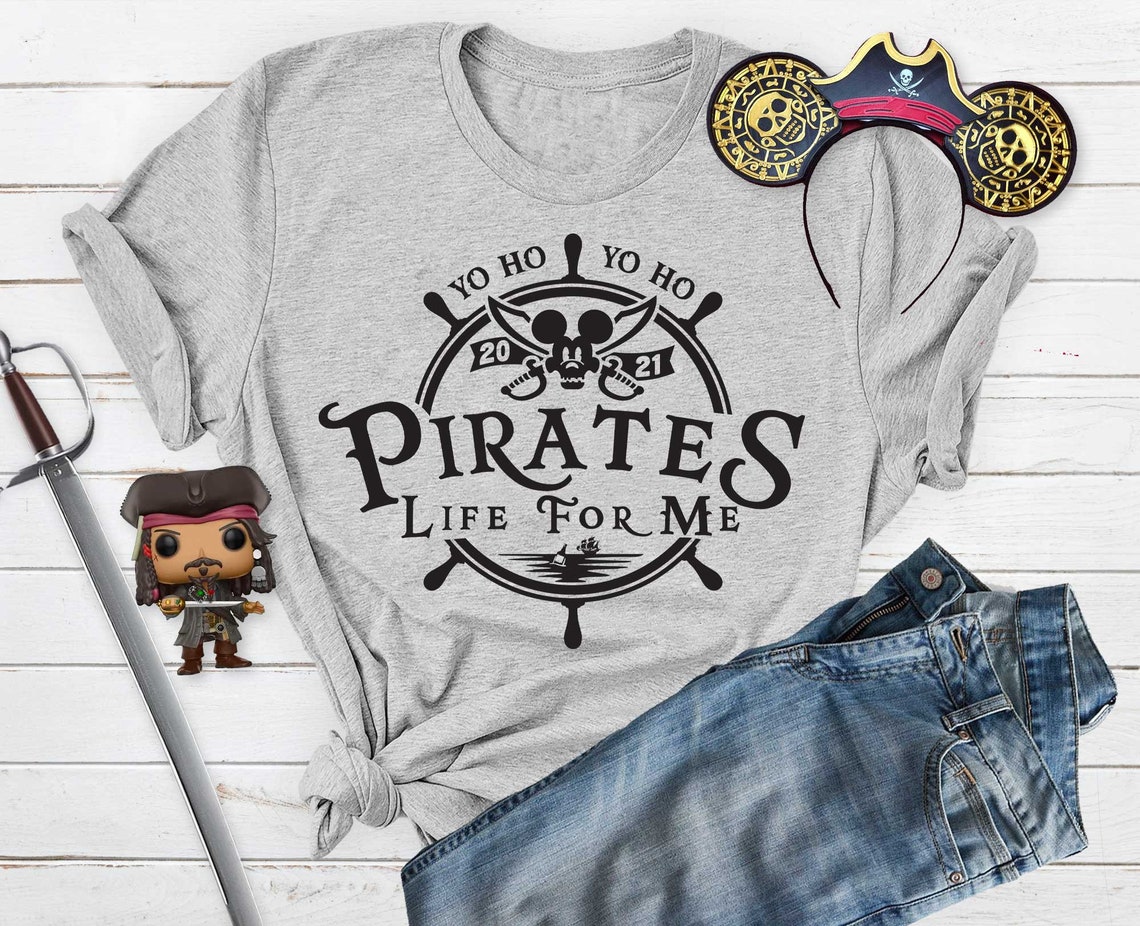 Pirates of the Caribbean Shirt A pirates Life for Me Shirt | Etsy