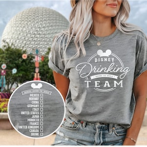Drinking Around the World shirt, Disney Drinking Team Shirt,  Epcot Food and Wine Shirt, Epcot Shirt, Disney Drinking Shirt, Disney Vacation