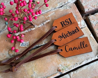 Handmade Leather Gift Tag