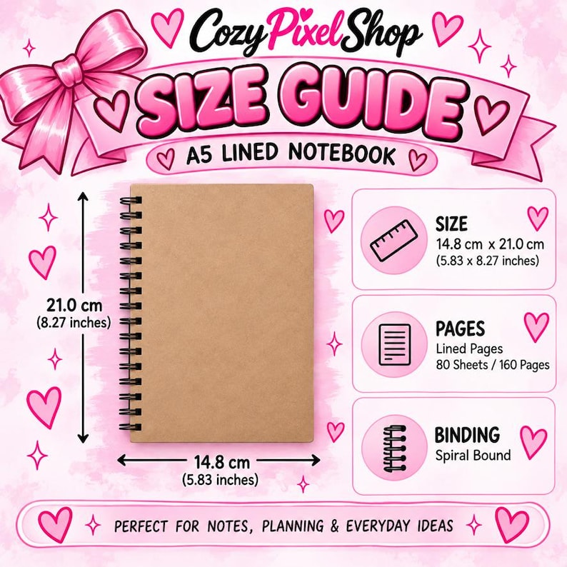 Small Notebook Name Personalised Girls Notebook, Pink Bow Fashion Girl A5 Lined Journal ...