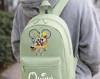Mochila Disney personalizada para viaje a Disney 2026, mochila Disney personalizada, bolso Disney para niños, bolso para parques Disney, bolso para Disney World