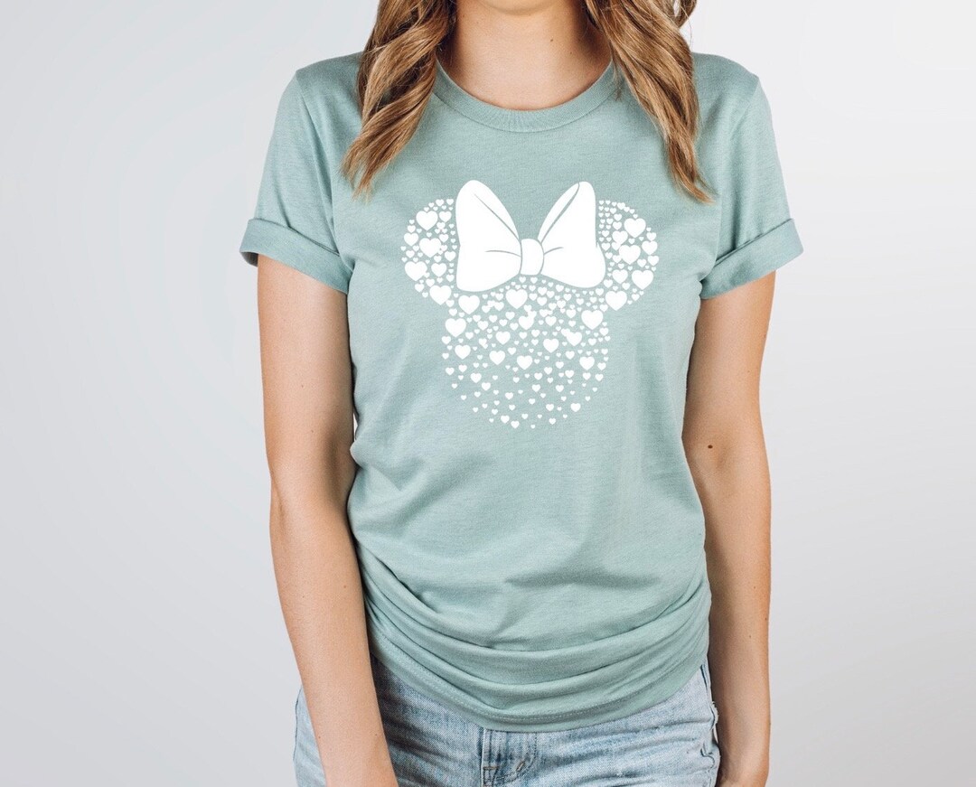 Minnie Mouse Hearts Unisex Tshirt Disney Tshirt, Disney Fashion