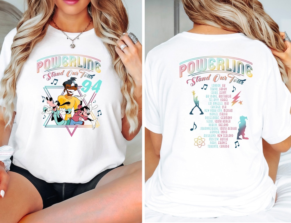 Snorider Design Power Line Tour Unisex Disney T-Shirt, Disney T-Shirt, Disney Fashion, Disney Clothes, Disney Tops, Disney Tee, Disney Lover, Disney Gift