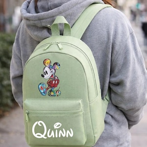 Personalised Mickey Mouse Disney BackBag, Disney Personalised Backpack, Kids Disney Bag, Disney Park Bag, Bag for Disney World