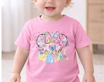Maglietta Disney per neonati/bambini con castello della principessa Minnie, maglietta Disney per bambini, moda Disney, abbigliamento Disney, top Disney, per gli amanti della Disney