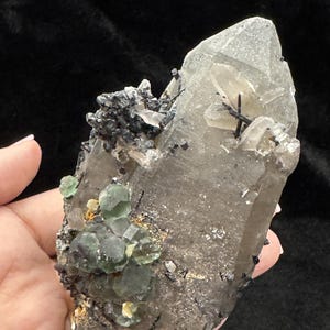 Quartz, Fluorite, Schorl Mineral Combo, Erongo Namibia