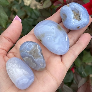 Blue Chalcedony Polished Stone